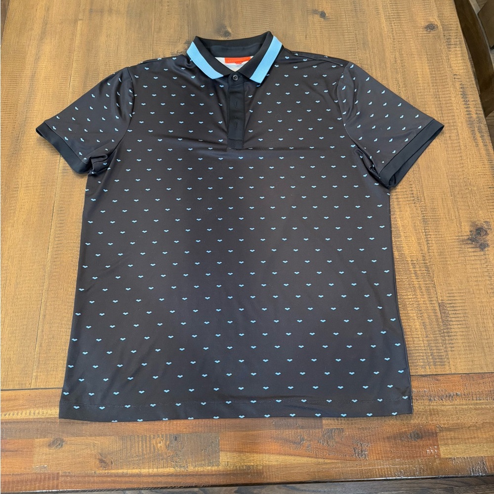 Redvanly men’s butler shirt size L black/light blue